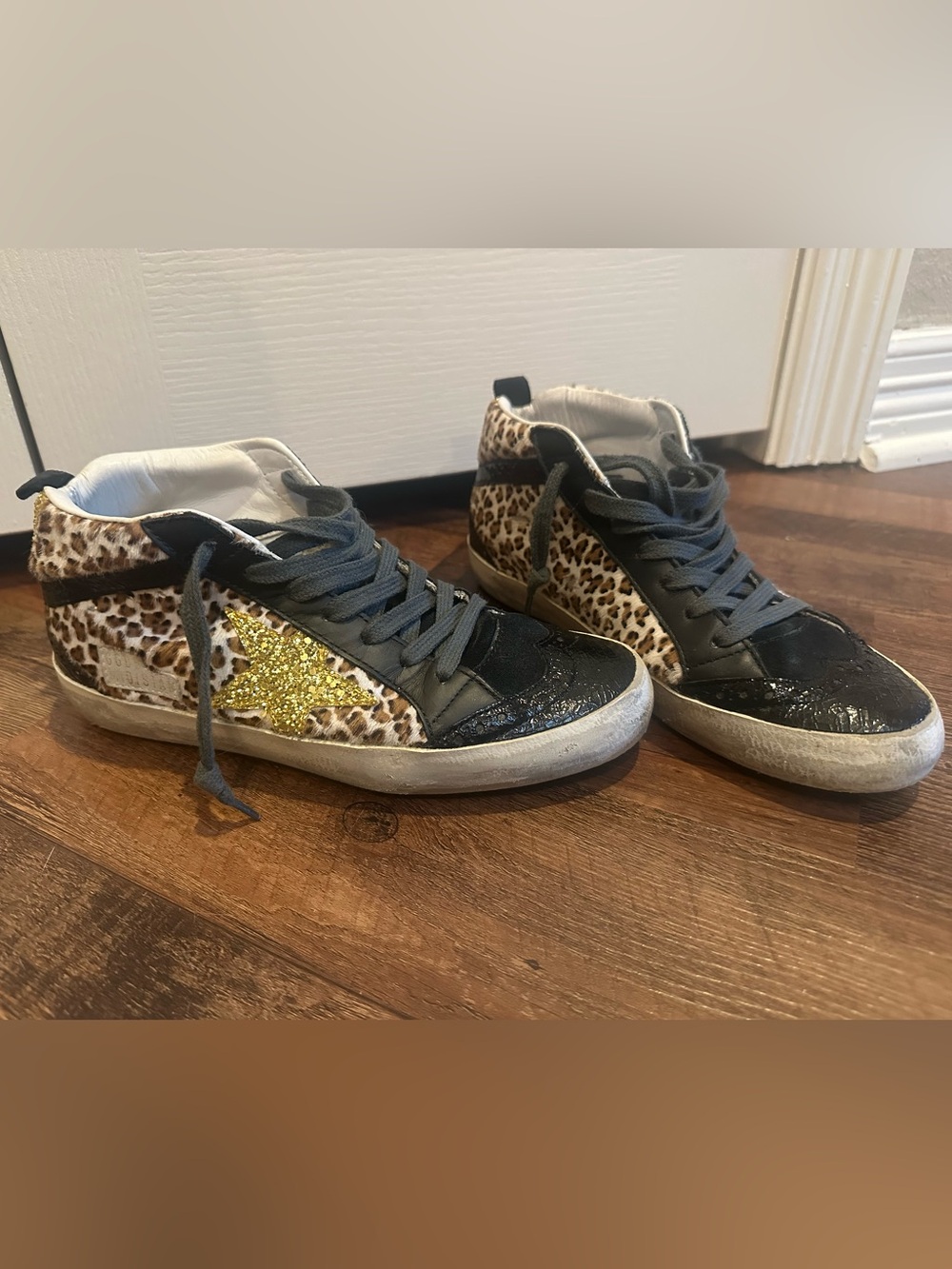 Golden Goose midstar leopard